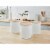Salton Swan Kitchen Steel Storage Containers for Dry Goods, 3 Pack Cotton White Perspective: right