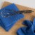 Now Designs Ripple Kitchen Dishcloth, Royal Blue - 13 x 13 in Set of 4 Perspective: right