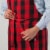 Now Designs Unisex Adjustable Cotton Buffalo Check Kitchen Apron Perspective: right