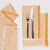 Now Designs Heirloom Ochre Yellow Chambray Cotton Napkins - 4 Pack Perspective: right