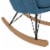 Baby Relax Robbie Rocker Accent Chair with Storage Pockets, Blue Linen Perspective: right