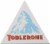 Toblerone Swiss White Chocolate with Honey & Almond Nougat Chocolate Bar Perspective: right
