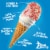 Blue Bunny Mini Swirls Strawberry Shortcake Cones Frozen Dessert Perspective: right