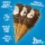 Blue Bunny Mini Swirls Classic Mini Cones Variety Pack Frozen Dessert Perspective: right