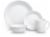 Corelle® Winter Frost White Dinnerware Set Perspective: right