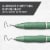 Sharpie® S-Gel, Gel Pens, Medium Point (0.7mm), Green Barrel, Black Ink, 4 Count Perspective: right