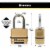 Master Lock M175XDLF Heavy Duty Outdoor Combination Lock, 1-1/2 in. Shackle, Brass Finish Perspective: right