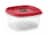 Rubbermaid® Easy Find Lid Vented Container - Racer Red/Clear Perspective: right