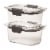 Rubbermaid® Brilliance Small Food Containers - Clear Perspective: right
