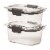 Rubbermaid® Brilliance Small Food Containers - Clear Perspective: right