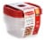 Rubbermaid® EasyFindLids™ Food Storage Containers - Racer Red/Clear Perspective: right