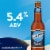 Blue Moon Belgian-Style Ale White Wheat Beer Perspective: right