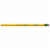Ticonderoga® Wood-Cased Unsharpened #2 Pencils - Yellow Perspective: right