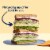 Tillamook Medium White Cheddar Cheese Slices Perspective: right