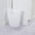 Sterilite 3-Gallon Plastic Oval Waste Basket - White Perspective: right