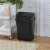 Sterilite Plastic SwingTop Trash Can - Black Perspective: right