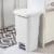 Sterilite Step-On Trash Can - White Perspective: right
