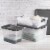 Sterilite Clear Plastic Stackable Storage Container Bin with Grey Latch Lid Perspective: right