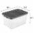 Sterilite 76 Qt Plastic Home Storage Bin Organizing Tote with Latching Lid, Grey Perspective: right