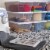 Sterilite Storage Box with Lid - Clear / White Perspective: right