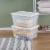 Sterilite® 56 Quart Storage Box - White/Clear Perspective: right