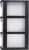 Sterilite Basic 3-Drawer Cart with Casters - Black/Clear Perspective: right