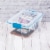 Sterilite Gasket Storage Box - Blue Aquarium Perspective: right