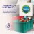 HOMZ Durabilt 27 Gallon Heavy Duty Holiday Storage Tote, Green/Red (2 Pack) Perspective: right