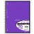 Top Flight College Ruled 1-Subject Notebook - Assorted Perspective: right