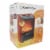 Comfort Zone® Mini Ceramic Tabletop Electric Fireplace Heater Perspective: right