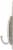 Command™ Satin Nickel Large Double Bath Hook Perspective: right