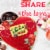 WHITMAN'S SAMPLER Valentine's Day Red Floral Heart Assorted Milk & Dark Chocolate Gift Box Perspective: right