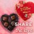 WHITMAN'S SAMPLER Valentine's Day Red Floral Heart Assorted Milk & Dark Chocolate Gift Box Perspective: right
