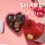 WHITMAN'S SAMPLER Valentine's Day Romantic Roses Assorted Milk & Dark Chocolate Candy Heart Gift Box Perspective: right