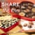 Valentine's Day Cheetah Heart Assorted Milk & Dark Chocolate Candy Gift Box Perspective: right