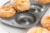 GoodCook Nonstick Steel 6-Cavity Medium-Size Donut Baking Pan Perspective: right