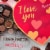 RUSSELL STOVER Valentine's Day "LOVE" Heart Assorted Milk & Dark Chocolate Candy Gift Box Perspective: right
