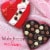 RUSSELL STOVER Valentine's Day Fabric Heart Milk, Dark & White Chocolate Truffle Candy Gift Box Perspective: right