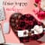 RUSSELL STOVER Valentine's Day Secret Lace Heart Assorted Milk & Dark Chocolate Gift Box Perspective: right
