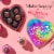 RUSSELL STOVER Valentine's Day Tween Heart Assorted Milk & Dark Chocolate Candy Gift Box Perspective: right