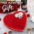 Valentine's Day Pecan Delights Milk Chocolate Heart Gift Box Perspective: right