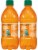 Crush Orange Soda Bottles Perspective: right