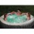 Intex Greywood Deluxe 4 Person Portable Inflatable Hot Tub with LED Lights, Gray Perspective: right