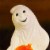 Union Products 56480 Light Up Ghost and Pumpkin Halloween Outdoor Decoration Perspective: right