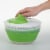 Progressive Collapsible Salad Spinner - Green/White Perspective: right