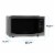 Westbend Pre-Programmed Stainless Steel Microwave Perspective: right