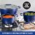 Granite Stone Blue Non-Stick Nesting Pots Perspective: right