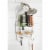 Interdesign® Neo Medium Hanging Shower Caddy - Satin Nickel Perspective: right