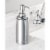 InterDesign Cameo Pump Dispenser - Silver Perspective: right