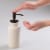 InterDesign Westport Pump Soap Dispenser - Cream/Bronze Perspective: right